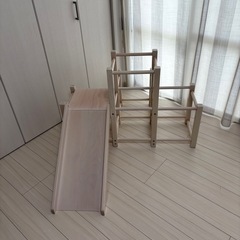 木製ジャングルジム（タンスのゲン製）しっかり構造／まだ使えますの画像