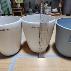 （お話中）お値下げ！鉢、鉢カバー、花かご色々セット（大）観葉植物等にの画像