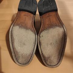 (値下げ)メンズ革靴ウイングチップレザーソールの画像