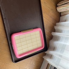 [受け渡し決まりました]ペット用ケージとトイレトレーの画像