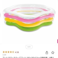 譲渡先決定　水遊び　プールの画像
