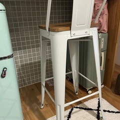 カウンターチェア 北欧 おしゃれ 背もたれ付き カフェ風 スタッキング 【ほぼ新品】カウンタースツール Coup de Coeur CSZの画像