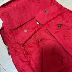 JAL リュック　レッド　外ポケットの画像