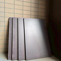 本棚　カラーボックス　洋服ラック　ウォールナットの画像