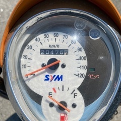 7月末まで5万円　sym　umi100 原付　スクーター　バイクの画像