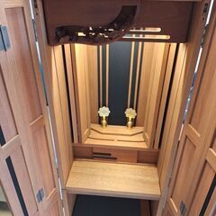 中古仏壇 1276　503 ニヤトー無垢 ブリーゼの画像