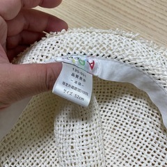 子供用麦わら帽子　52cmの画像