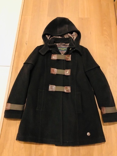 【着払いも可能】HUNTING WORLD 黒ブラウンダッフルコート