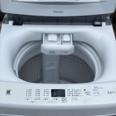 送料・設置込み可　洗濯機　5.5kg Haier 2023年【分解クリーニング済み】の画像