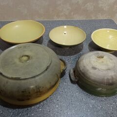 土鍋と蓋の画像