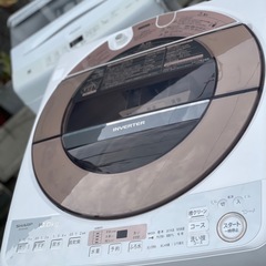 送料・設置込み可　洗濯機　10kg SHARP 2019年【分解クリーニング済み】の画像