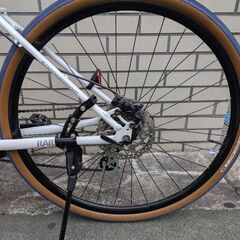 【終了済み】【ホイールのみ 車体なし】700cクロスバイク用ホイール前後セット ディスクブレーキ クイックリリース コーダーブルーム ホダカの画像