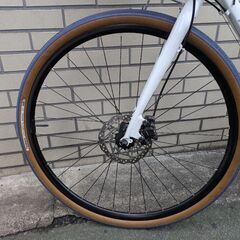 【終了済み】【ホイールのみ 車体なし】700cクロスバイク用ホイール前後セット ディスクブレーキ クイックリリース コーダーブルーム ホダカの画像