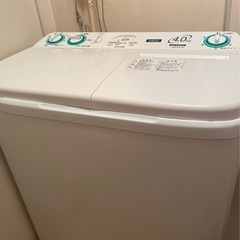アクア　二層式　洗濯機　2023年購入の画像