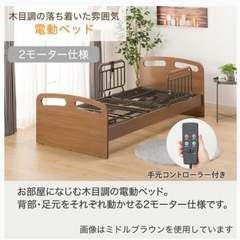 介護用電動ベット　ニトリ　フレームのみ（マットレスなし）　【現地引き取り限定】の画像