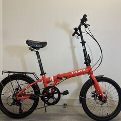 『配送可』株式会社コウメイＴＲＩＮＸトリンクス２０インチスポーツ折りたたみ自転車の画像