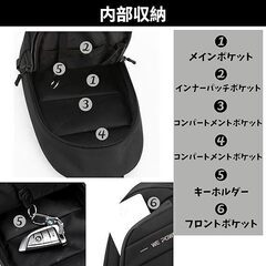 ★★[ＵＭＥＸ] ボディバッグ ショルダーバッグ 新品未使用品バックメーカー品で多機能収納でバックで大量に入り、ポケットも多数あり！★★の画像