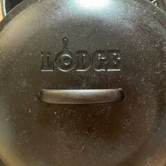 【3点セット】LODGE　スキレット　スキレットカバー　レザーグローブの画像