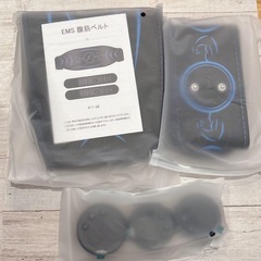 EMS 腹筋ベルト カロリー計数機能搭載 コントローラーベルト4点セット パッドの画像