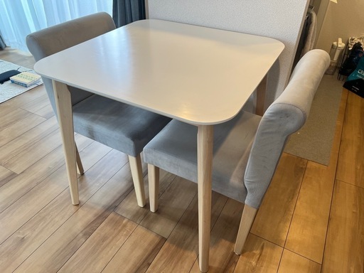 【LOWYA】2人用 ダイニングテーブルセット