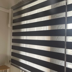 (2つセット)ブラインドカーテン　ロールスクリーン　モカの画像
