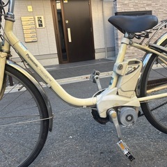Panasonic 電動アシスト自転車 シティタイプ クリーム色 (はる