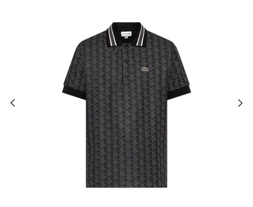ラコステ　モノグラムジャカードポロシャツ
