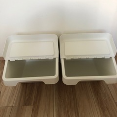 IKEA  SORTERA ソルテーラ　2個　収納ケースやゴミ箱として　の画像