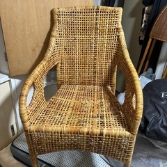 籐の椅子の画像