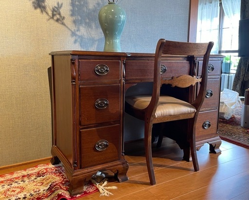 ★値下げ★アンティークデスク　椅子付