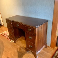 ★値下げ★アンティークデスク　椅子付の画像