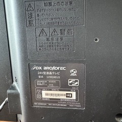 24V型液晶テレビの画像