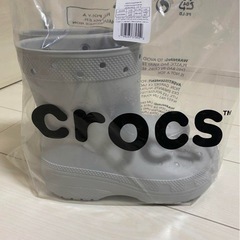クロックス　レインブーツ25センチ^ 