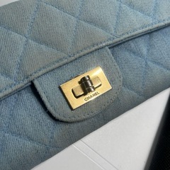 CHANEL シャネル デニム マトラッセ 長財布の画像