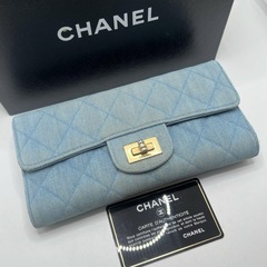 CHANEL シャネル デニム マトラッセ 長財布