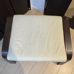 【美品】IKEA　POÄNG ポエング オットマンの画像