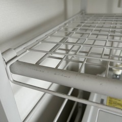 洗濯機上収納　伸縮性　ランドリー収納　ホワイトの画像