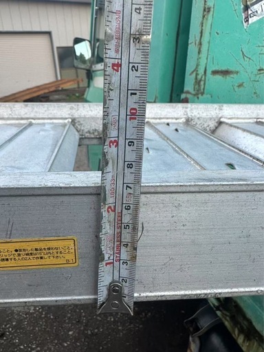 【中古】アルミスロープ 2本セット（長さ210cm・幅30cm）頑丈タイプ！ 