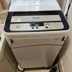 0円　藤沢市発　パナソニック　6.0kg 洗濯機の画像