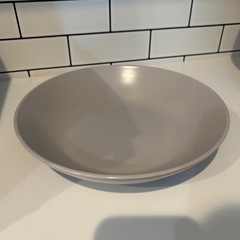 IKEA フェルグクラー　カレー皿　陶器　ライトグレーの画像