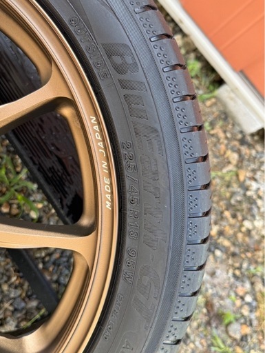 RAYS ZE40  18インチ 7.5J PCD 5-114.3 ホイールタイヤ  