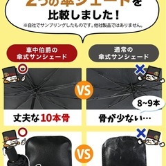 アイロン出来るサンシェード 未使用傘の画像