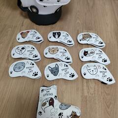 【新品】ダリーナキャット　ゴルフバッグ　キャディバッグ　ヘッドカバー　アイアンカバー　DULLY NA CAT の画像