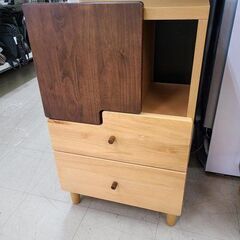 J1031【リユースのサカイ柏店】　大川家具　リビングチェスト　オスロ　ロータイプMKO-50LC-L　クリーニング済み　参考価格38,500円の画像