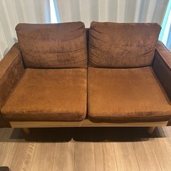 【再出品】Moss 2人掛けコーデュロイソファの画像
