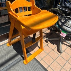 アトリエいつき　子供用ハイチェア　整理番号Bカの画像
