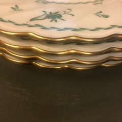 美品　Noritake ノリタケ 27cmディナープレート 4枚 リバティ柄 グリーンの画像