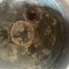 アンティーク 火鉢 木製台座付き8月末までですの画像