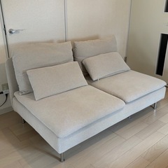 再掲】IKEAソーデルハムン 3人がけコンパクトソファ(クリーニング済)