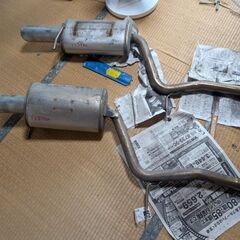 マフラー 純正パイプ切断